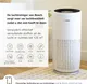 Bosch Air 6000i luchtreiniger zijaanzicht met luchtuitlaat