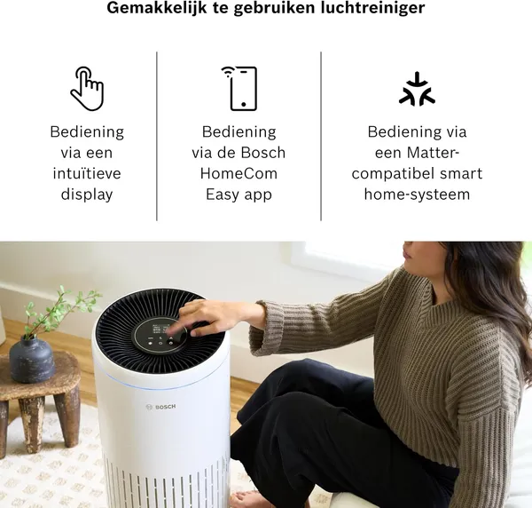Bosch Air 6000i 4-in-1 filtersysteem uitleg met HEPA en actief kool