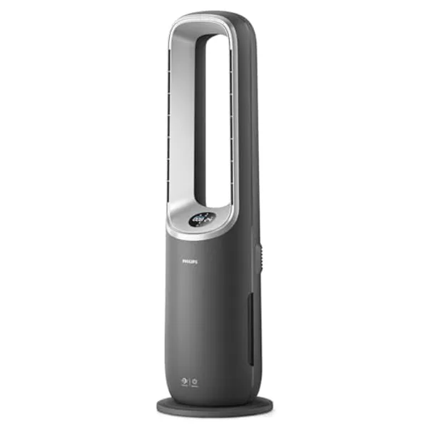 Philips AMF870 digitaal display en bedieningspaneel met luchtkwaliteitsindicatie