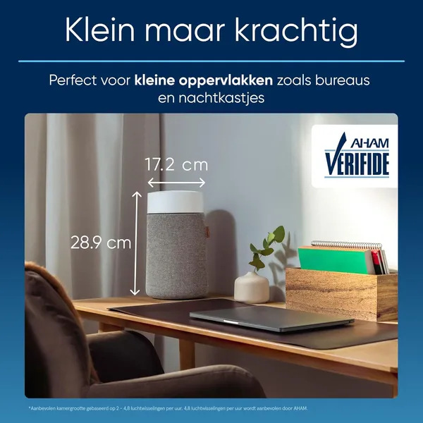Blueair Blue Pure 3150 Mini Max bovenaanzicht met luchtuitlaat