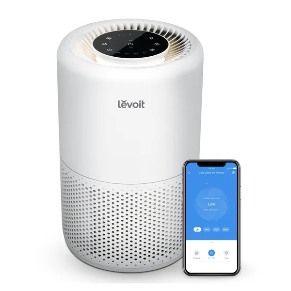 Levoit Core 200S-P 3-laags filtersysteem doorsnede