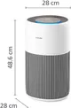 Philips Series 2200 bovenaanzicht met luchtkwaliteitsdisplay en luchtuitlaat