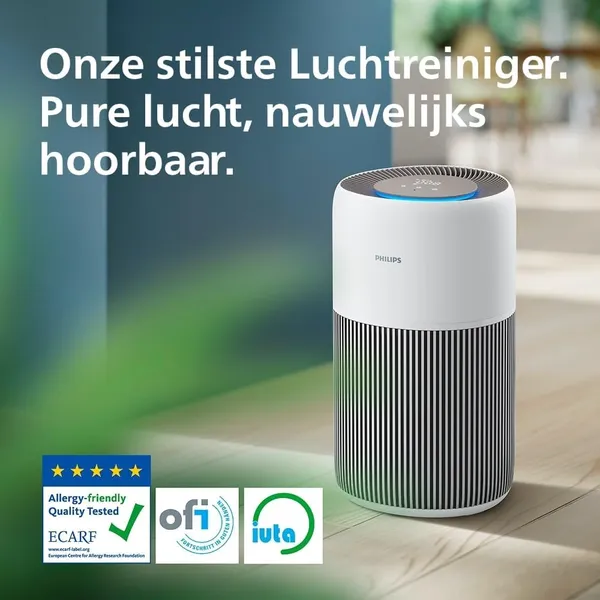 Philips Series 2200 drielaags HEPA NanoProtect filtersysteem doorsnede