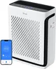 Levoit Vital 100S-P luchtreiniger wit met VeSync app op smartphone